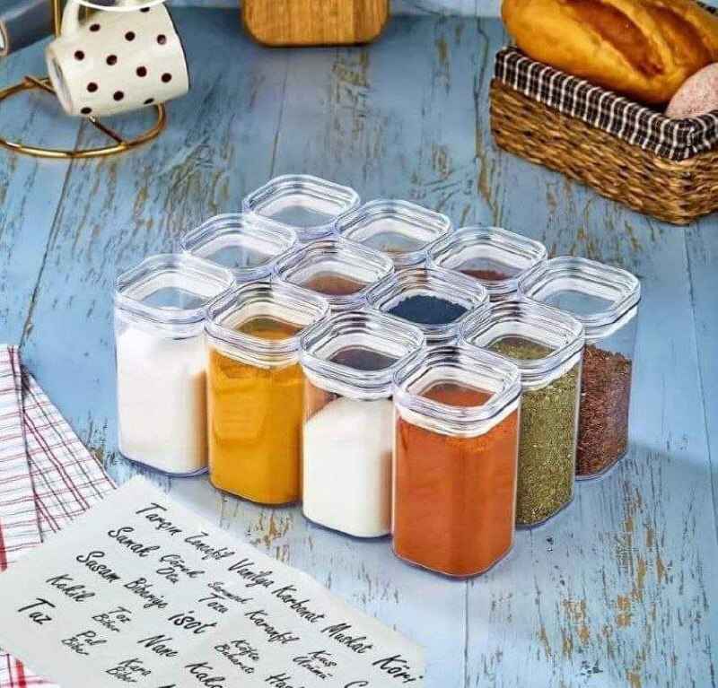 طقم التوابل الأكريليك