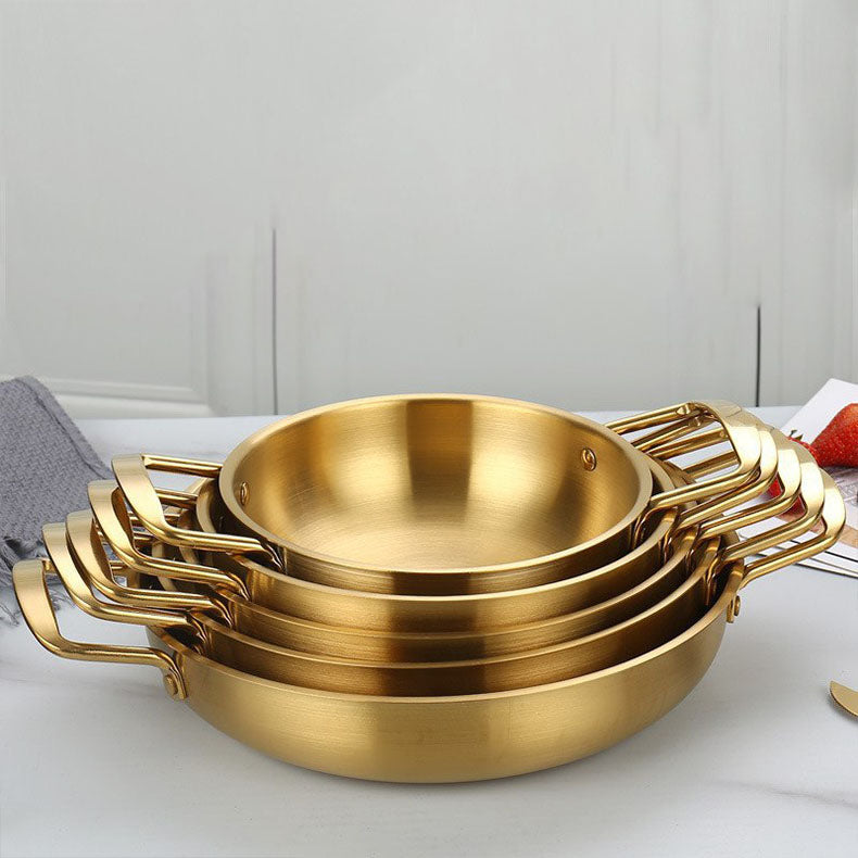 5  pc طقم طاسات تقديم  استانلس جولد