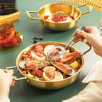 5  pc طقم طاسات تقديم  استانلس جولد