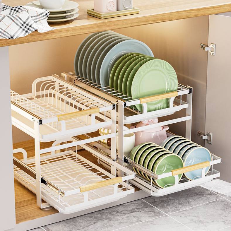 مطبقيه متحركه 2 دور بمقبض خشب أنيق