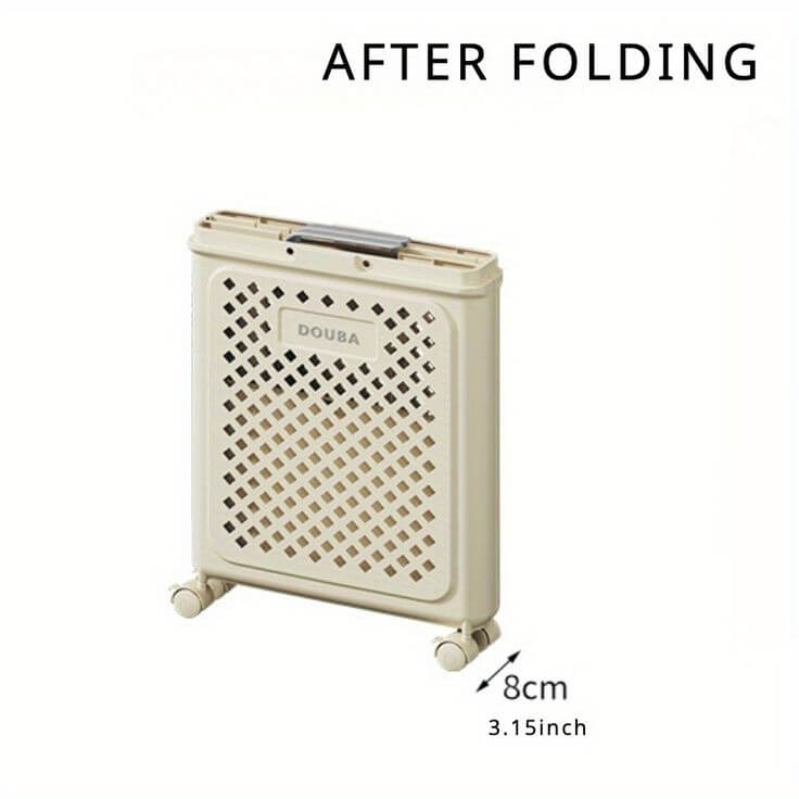 سلة غسيل ملابس متعددة الاستخدام بعجلات