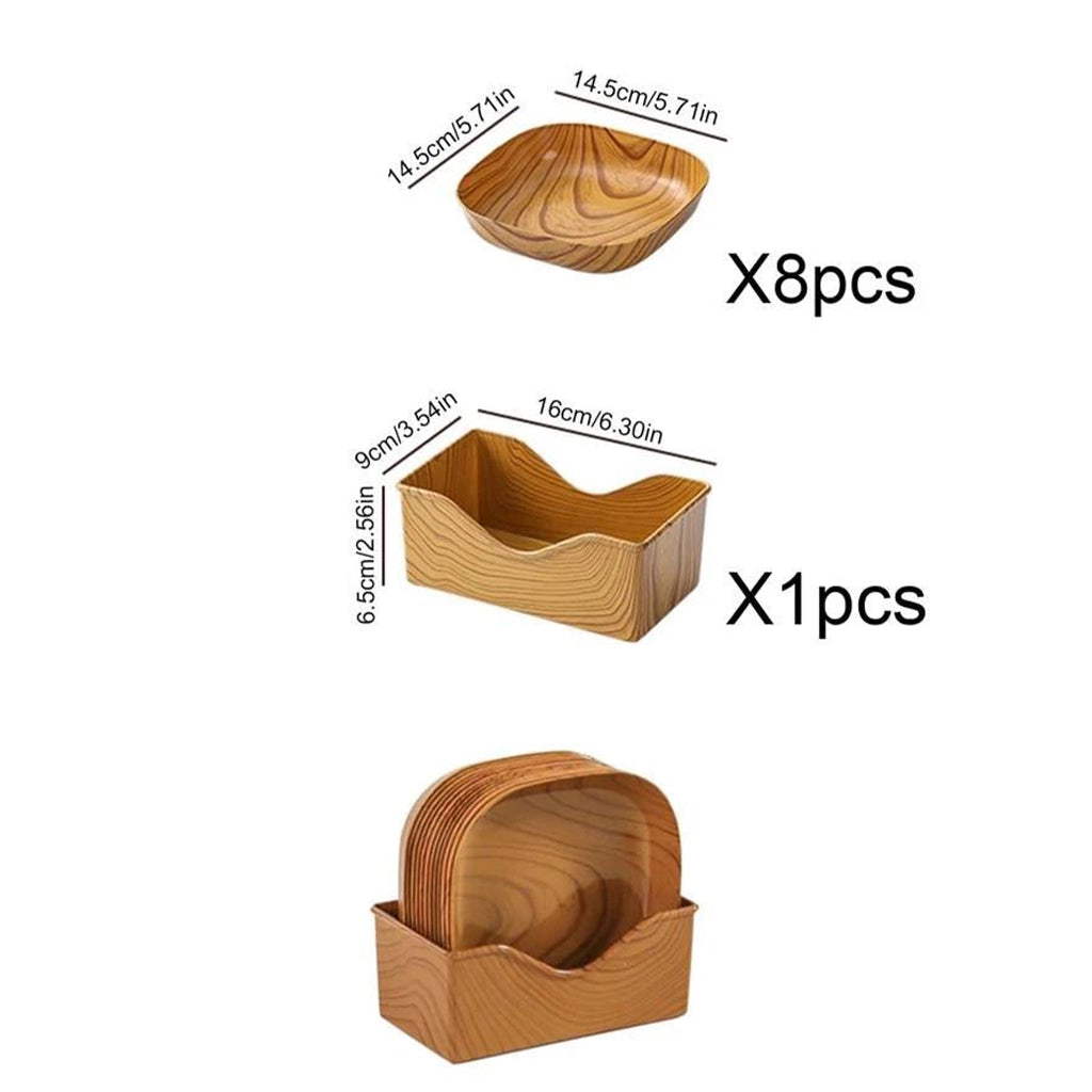 أطباق_خشبية