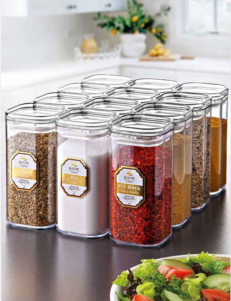 طقم التوابل الأكريليك