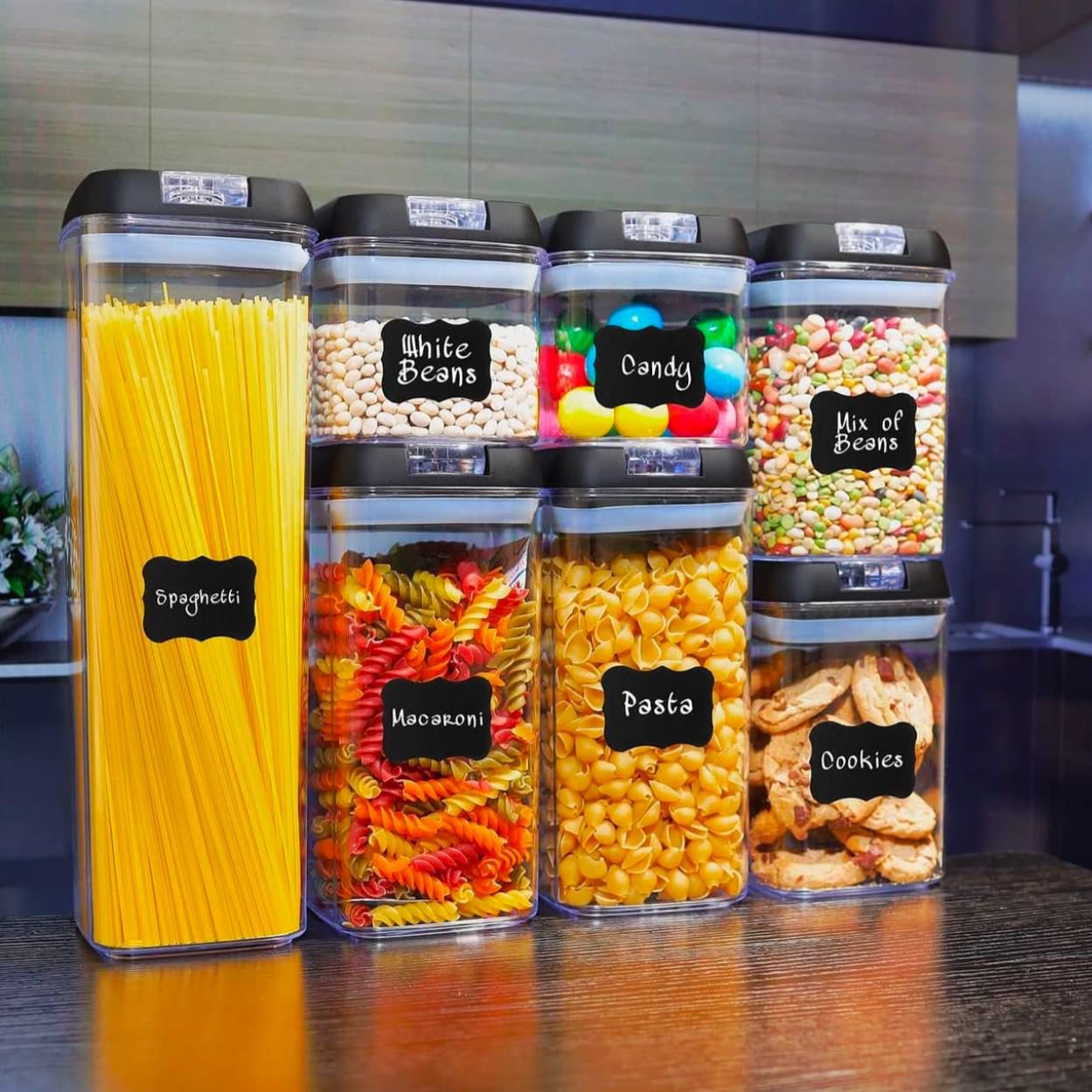 طقم علب تخزين بقوليات