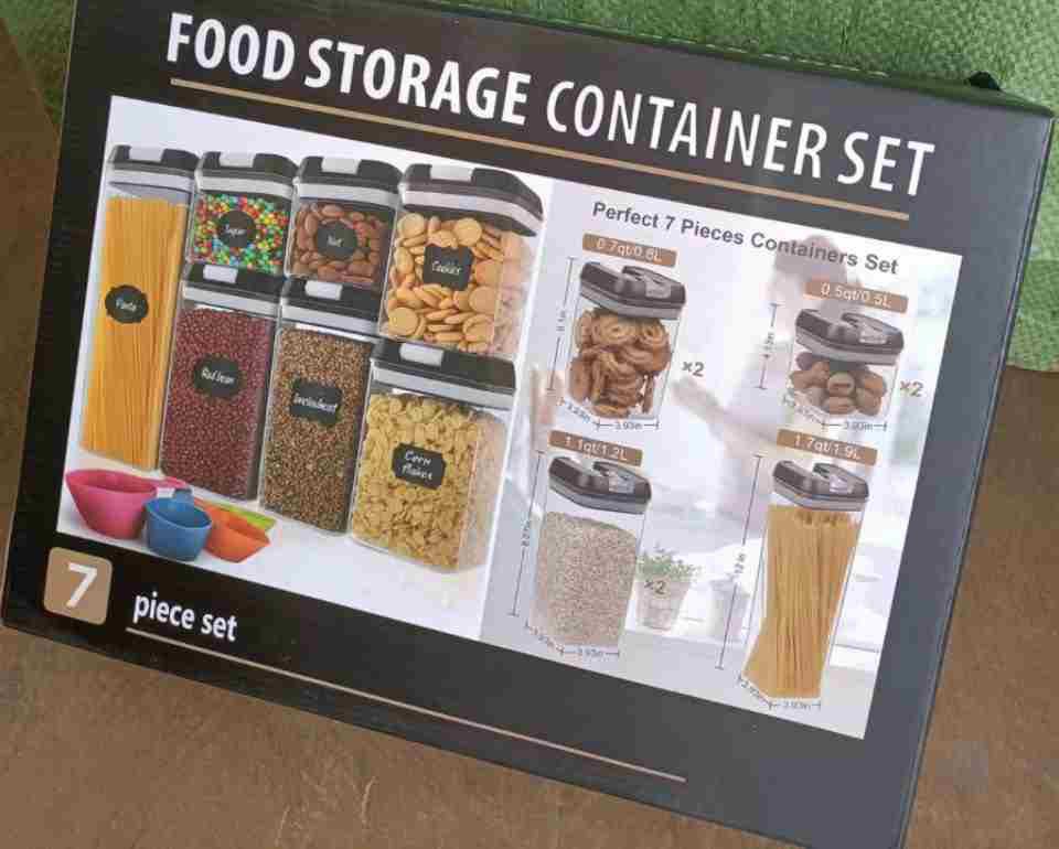 طقم علب تخزين بقوليات