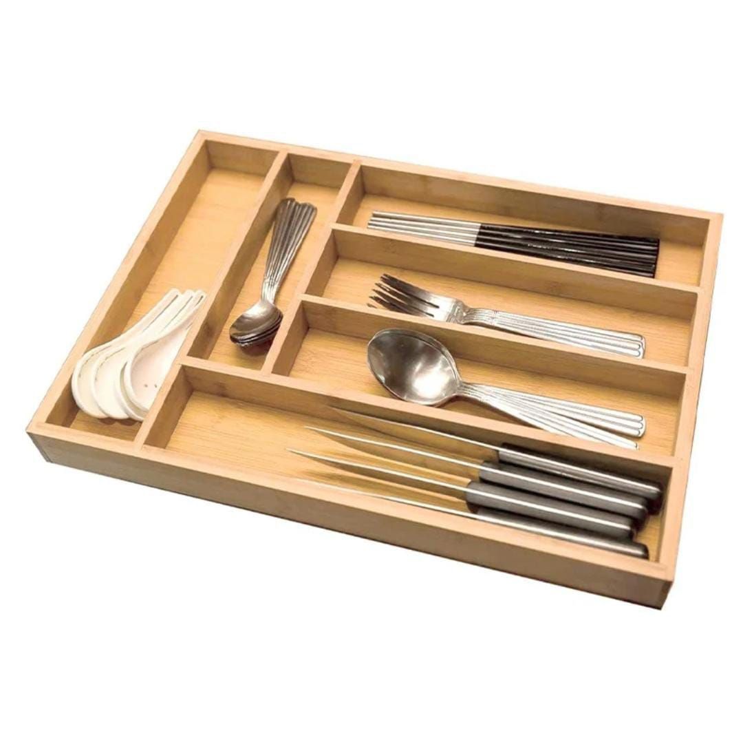 منظم درج خشب بامبو