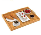صواني تقديم خشب بامبو طبيعية (طقم 3 قطع)