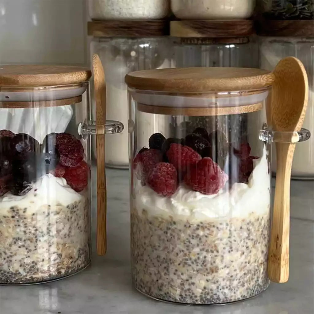 برطمان بغطاء خشب